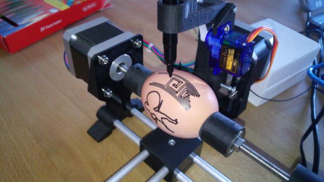 Eggbot im Betrieb