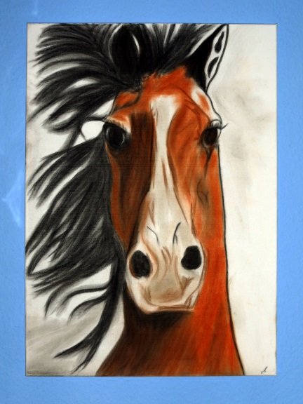 Horse portrait painting