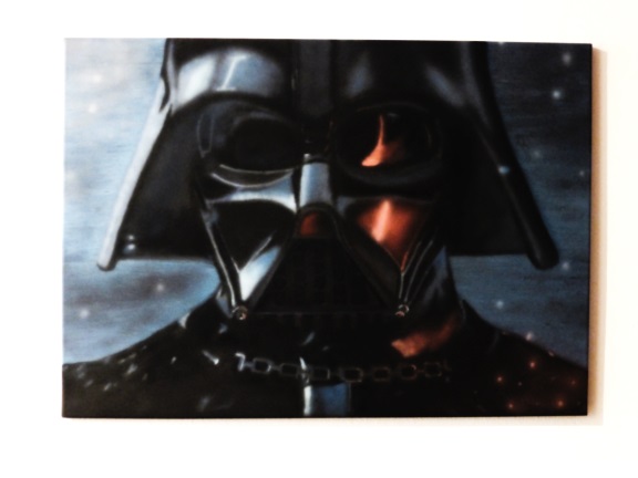 Darth Vader airbrush painting