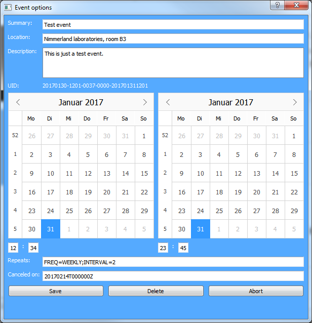 calDAV and iCalendar with Qt